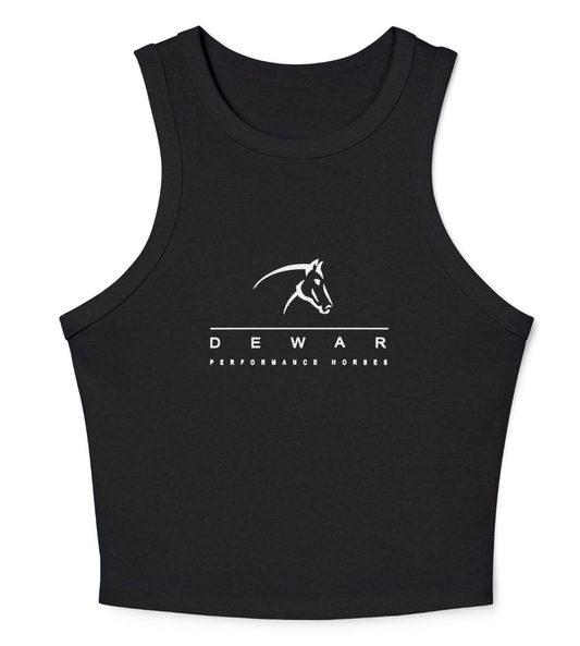 Dewar Performance Horses Women's Micro Rib Racer Tank Top