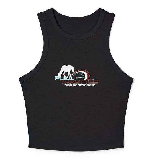 Full Throttle Performance Horses Women's Micro Rib Racer Tank Top