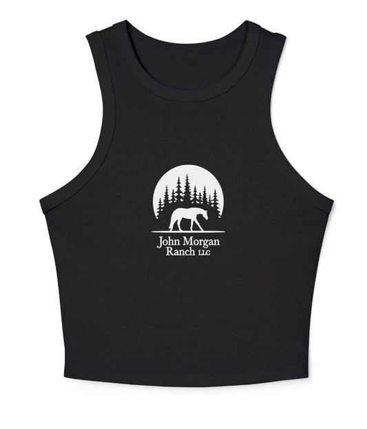John Morgan Ranch Women's Micro Rib Racer Tank Top