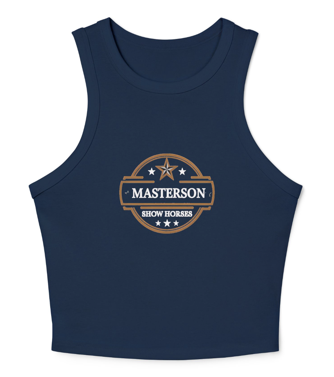 Masterson Show Horses Women's Micro Rib Racer Tank Top