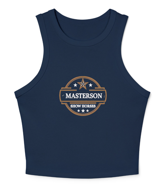 Masterson Show Horses Women's Micro Rib Racer Tank Top