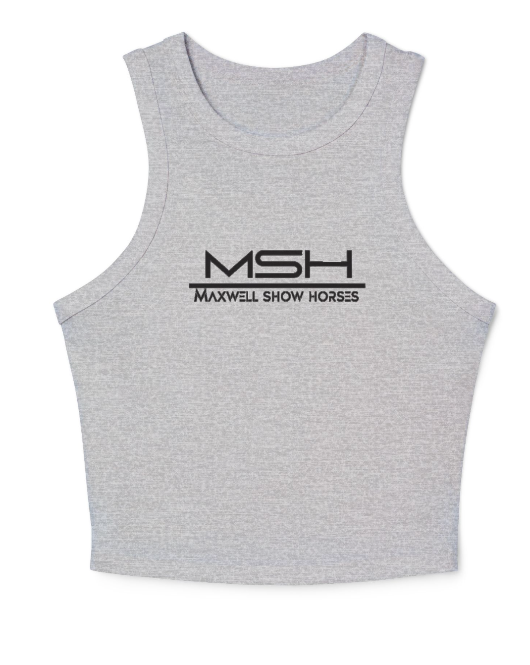 Maxwell Show Horses Women's Micro Rib Racer Tank Top