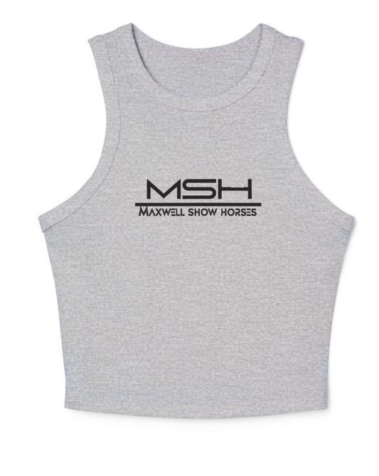 Maxwell Show Horses Women's Micro Rib Racer Tank Top