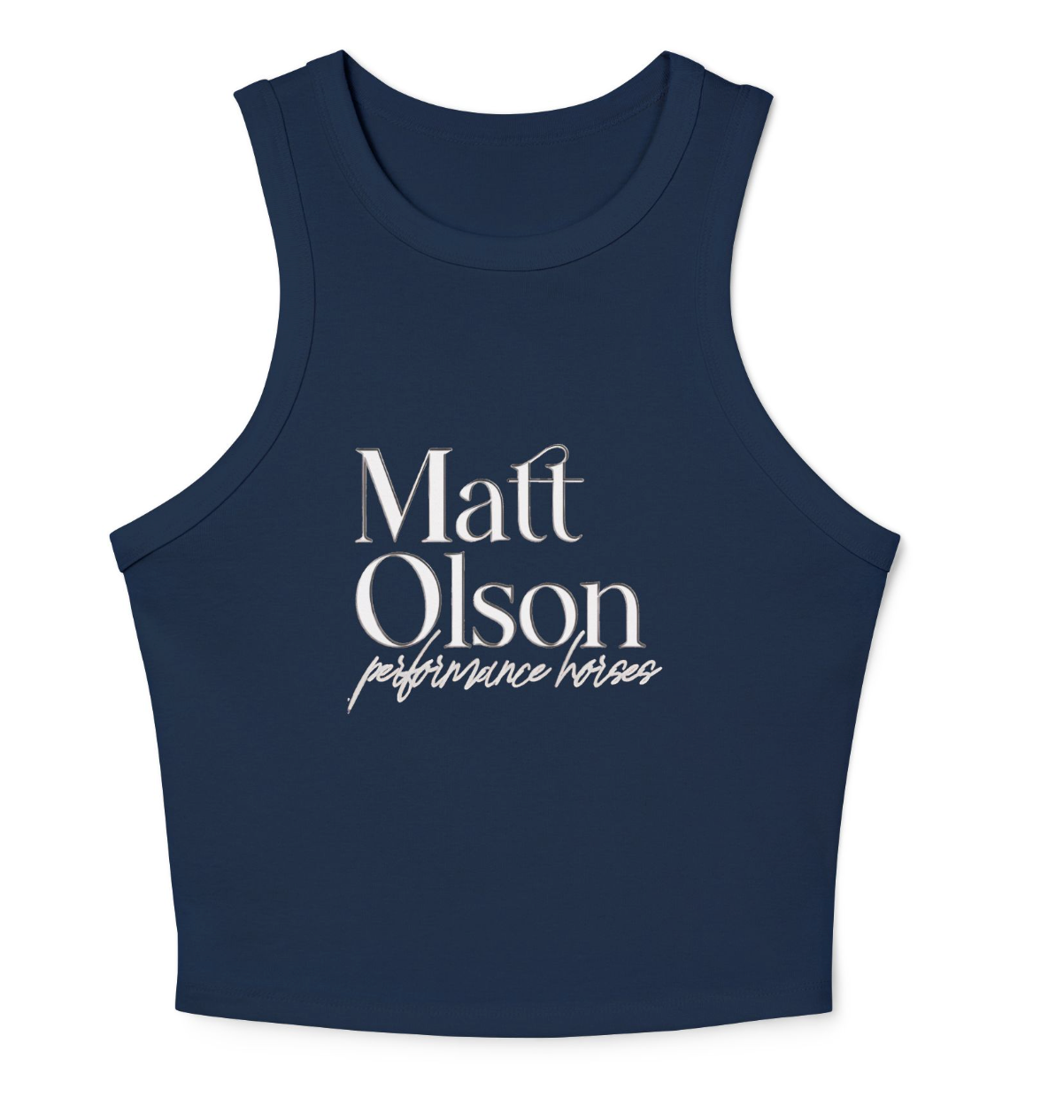 Matt Olson Performance Horses Women's Micro Rib Racer Tank Top