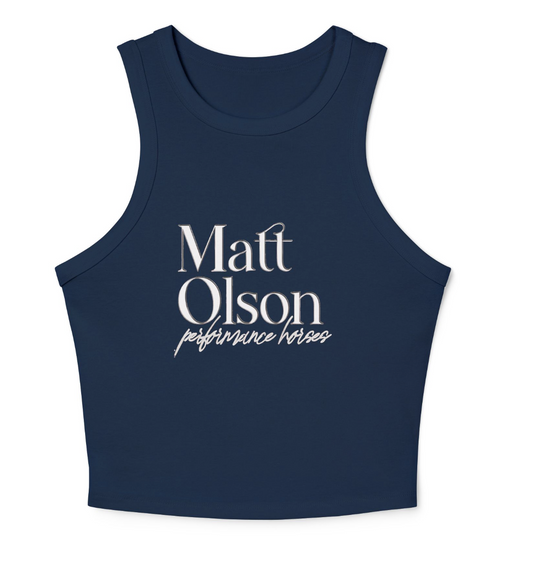 Matt Olson Performance Horses Women's Micro Rib Racer Tank Top