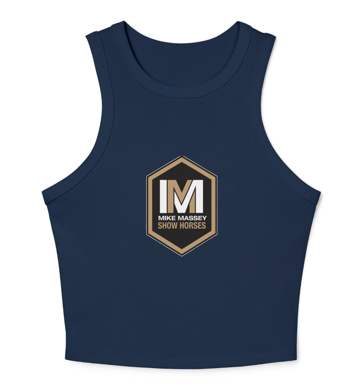 Mike Massey Show Horses Women's Micro Rib Racer Tank Top
