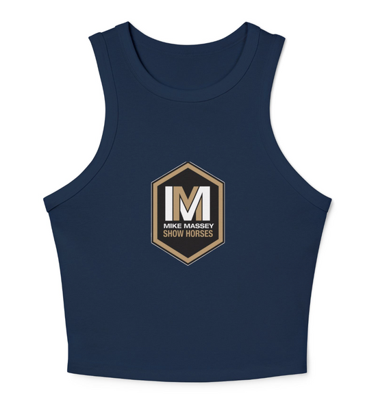 Mike Massey Show Horses Women's Micro Rib Racer Tank Top