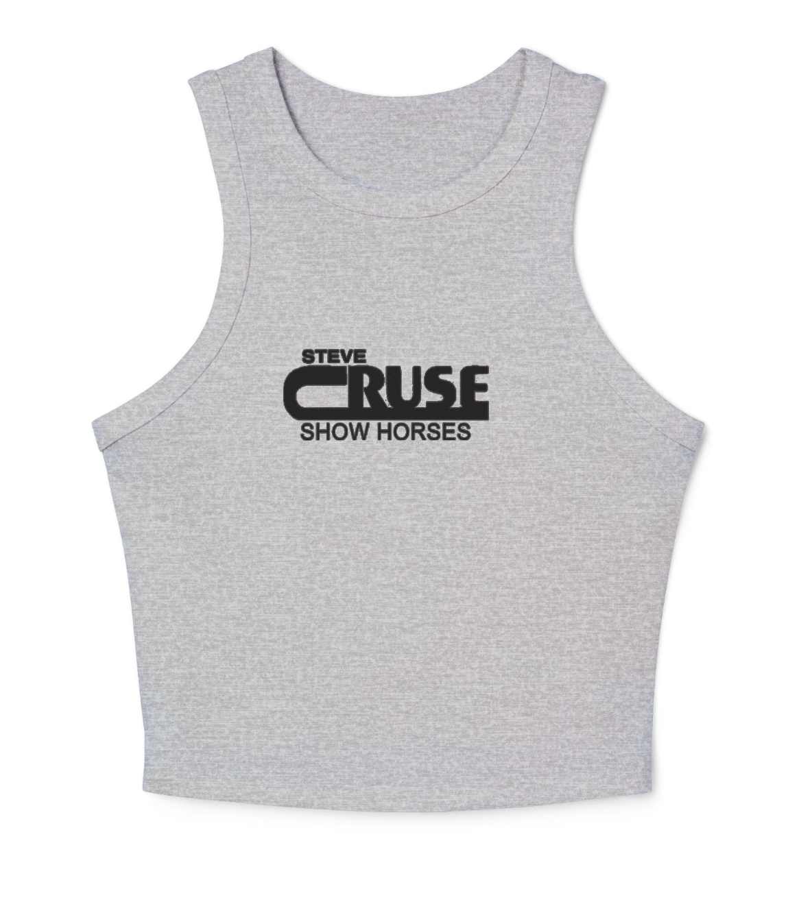 Steve Cruse Show Horses Women's Micro Rib Racer Tank Top