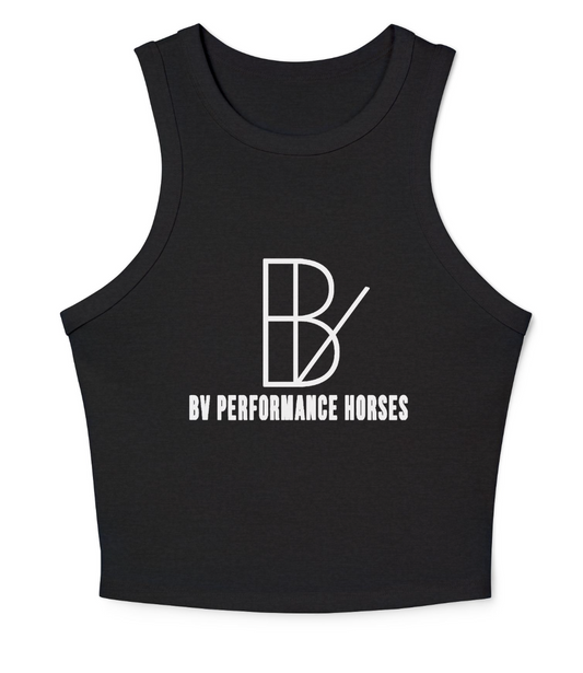 BV Performance Horses Women's Micro Rib Racer Tank Top