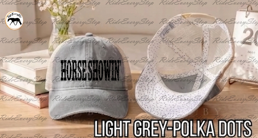 Horse Showin' Washed Mesh Decorative Hat