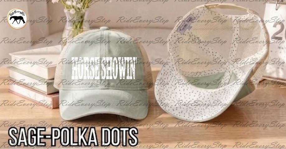 Horse Showin' Washed Mesh Decorative Hat