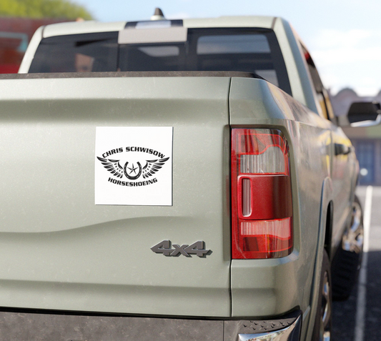 Chris Schwisow Horseshoeing Car Magnet