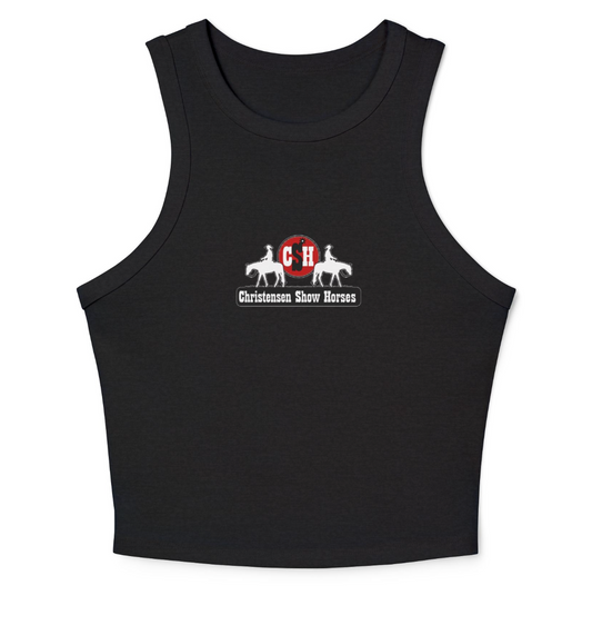 Christensen Show Horses Women's Micro Rib Racer Tank Top