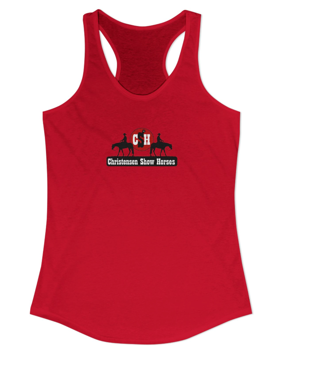 Christensen Show Horses Full Logo Racerback Tank