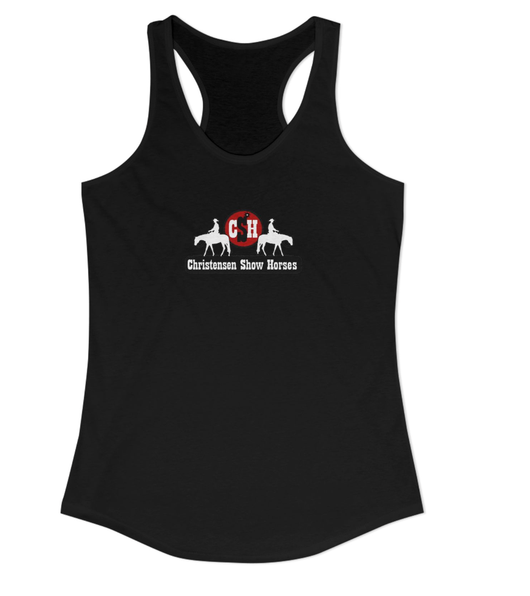 Christensen Show Horses Full Logo Racerback Tank