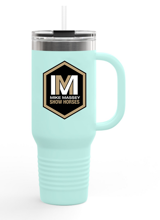 Mike Massey Show Horses 40 oz. Insulated Tumbler Stylish Matte Colors