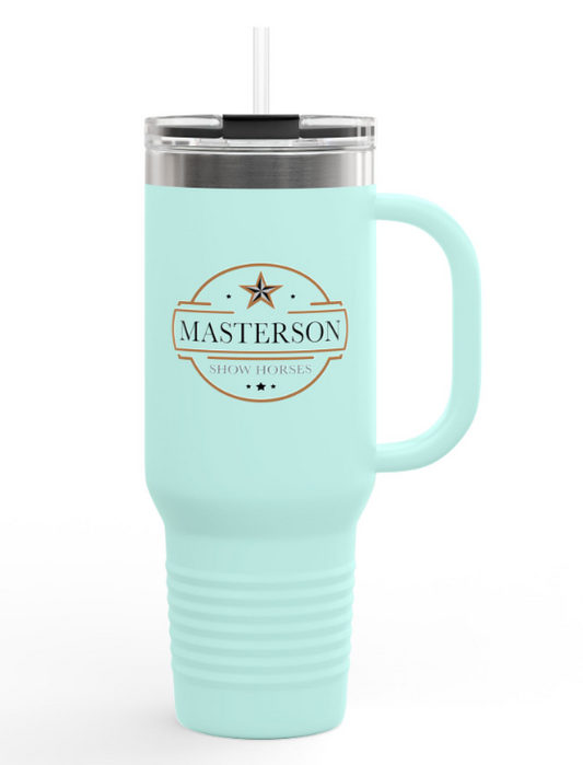 Masterson Show Horses 40 oz. Insulated Tumbler Stylish Matte Colors