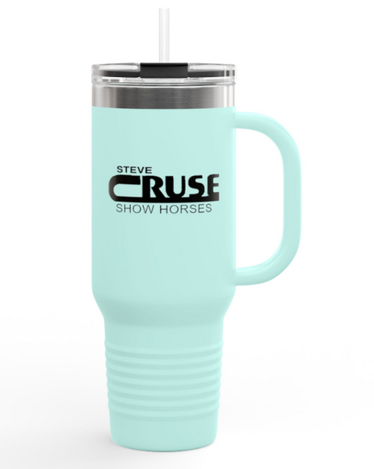 Steve Cruse Show Horses 40 oz. Insulated Tumbler Stylish Matte Colors