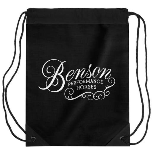 Benson Performance Horses Drawstring Bag