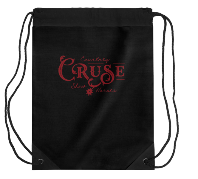 Courtney Cruse Show Horses Drawstring Bag