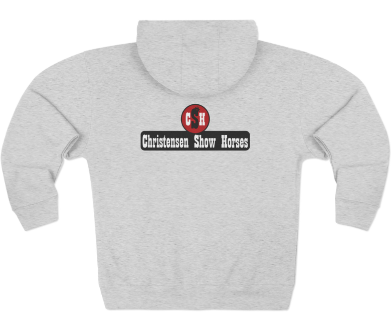 Christensen Show Horses Zip Up Hoodie