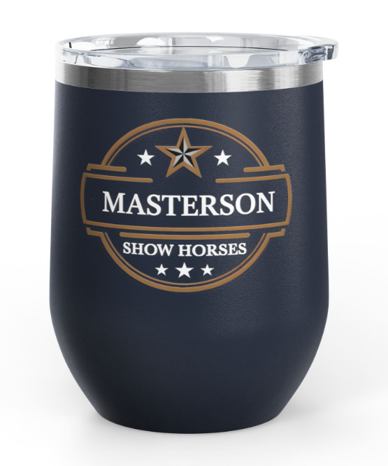 Masterson Show Horses Wine Tumbler