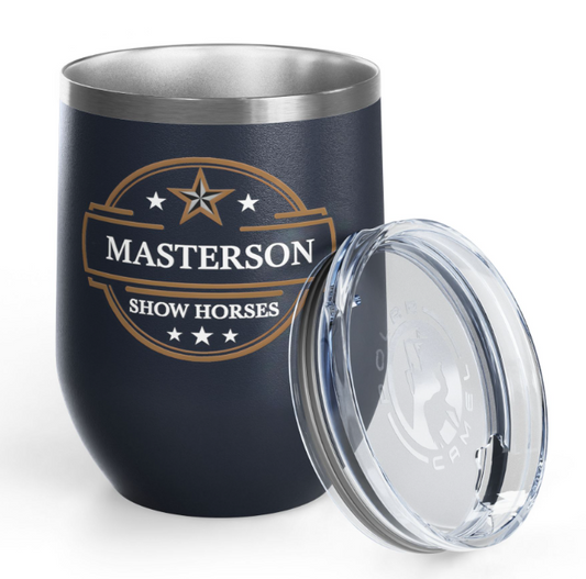 Masterson Show Horses Wine Tumbler