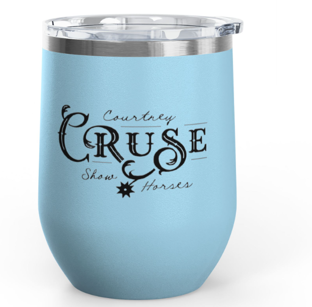 Courtney Cruse Show Horses Wine Tumbler