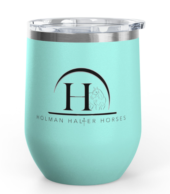 Holman Halter Horses Wine Tumbler