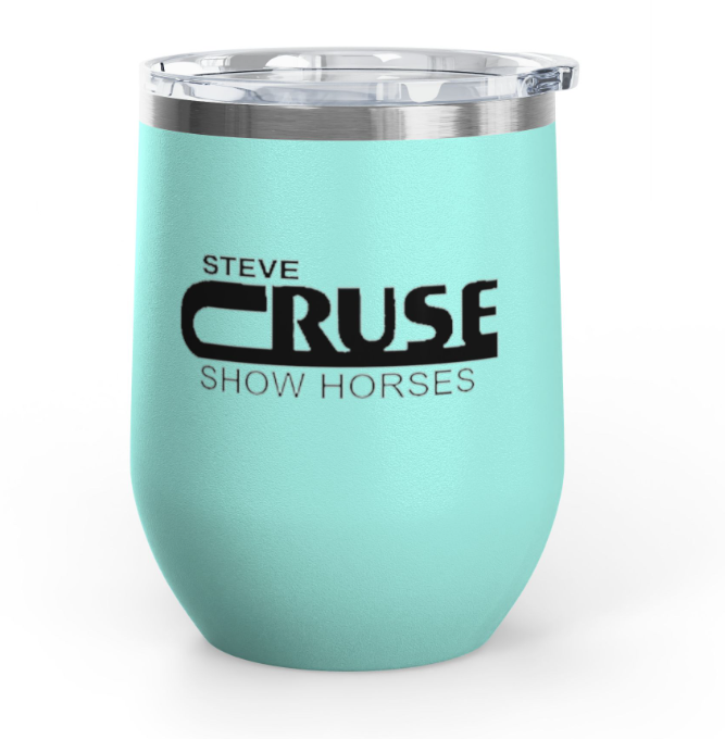 Steve Cruse Show Horses Wine Tumbler