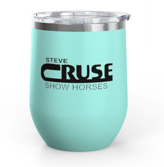 Steve Cruse Show Horses Wine Tumbler