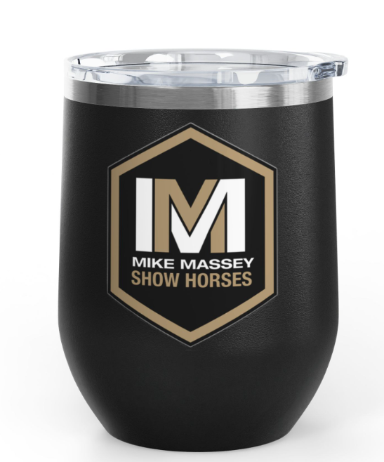 Mike Massey Show Horses Wine Tumbler