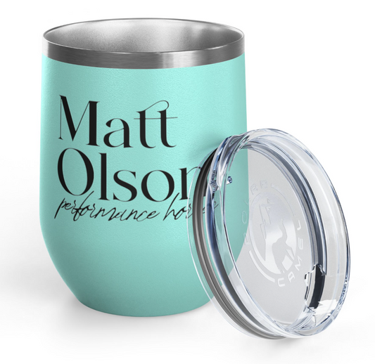 Matt Olson Performance Horses Wine Tumbler