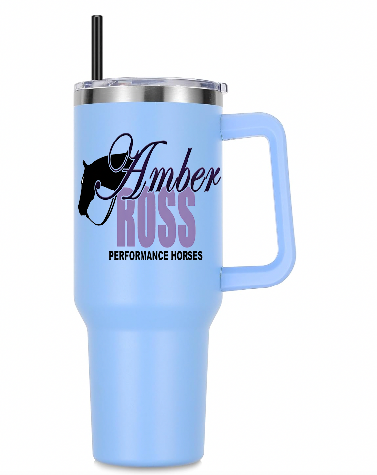 Amber Ross Performance Show Horses 40 oz. Insulated Tumbler Stylish Matte Colors