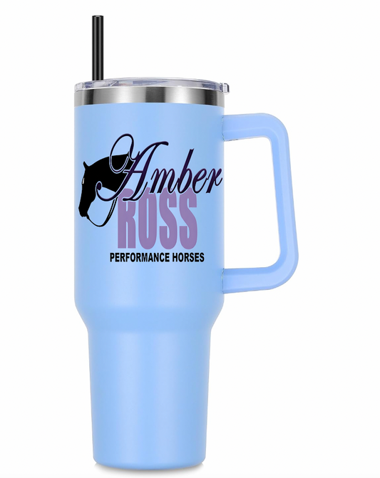 Amber Ross Performance Show Horses 40 oz. Insulated Tumbler Stylish Matte Colors