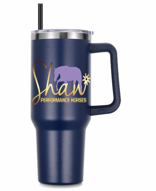 Shaw Performance Horses 40 oz. Insulated Tumbler Stylish Matte Colors