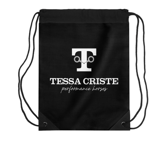 Tessa Criste Performance Horses Drawstring Bag