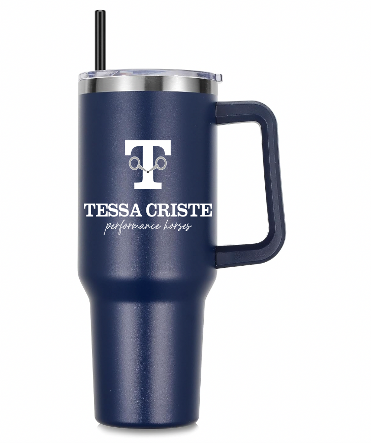 Tessa Criste Performance Horses 40 oz. Insulated Tumbler Stylish Matte Colors