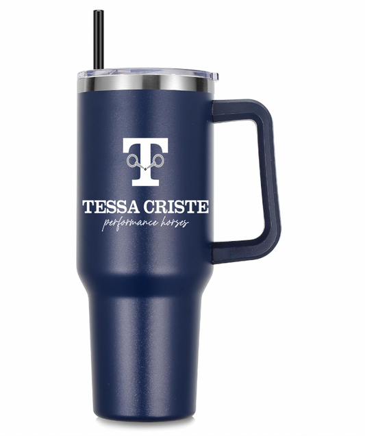 Tessa Criste Performance Horses 40 oz. Insulated Tumbler Stylish Matte Colors