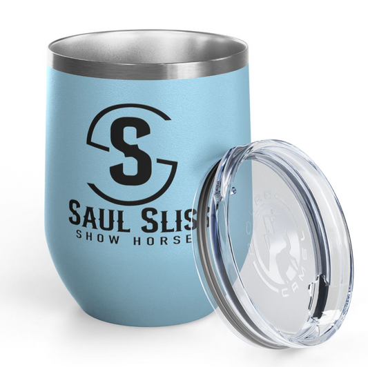 Saul Sliss Show Horses Wine Tumbler