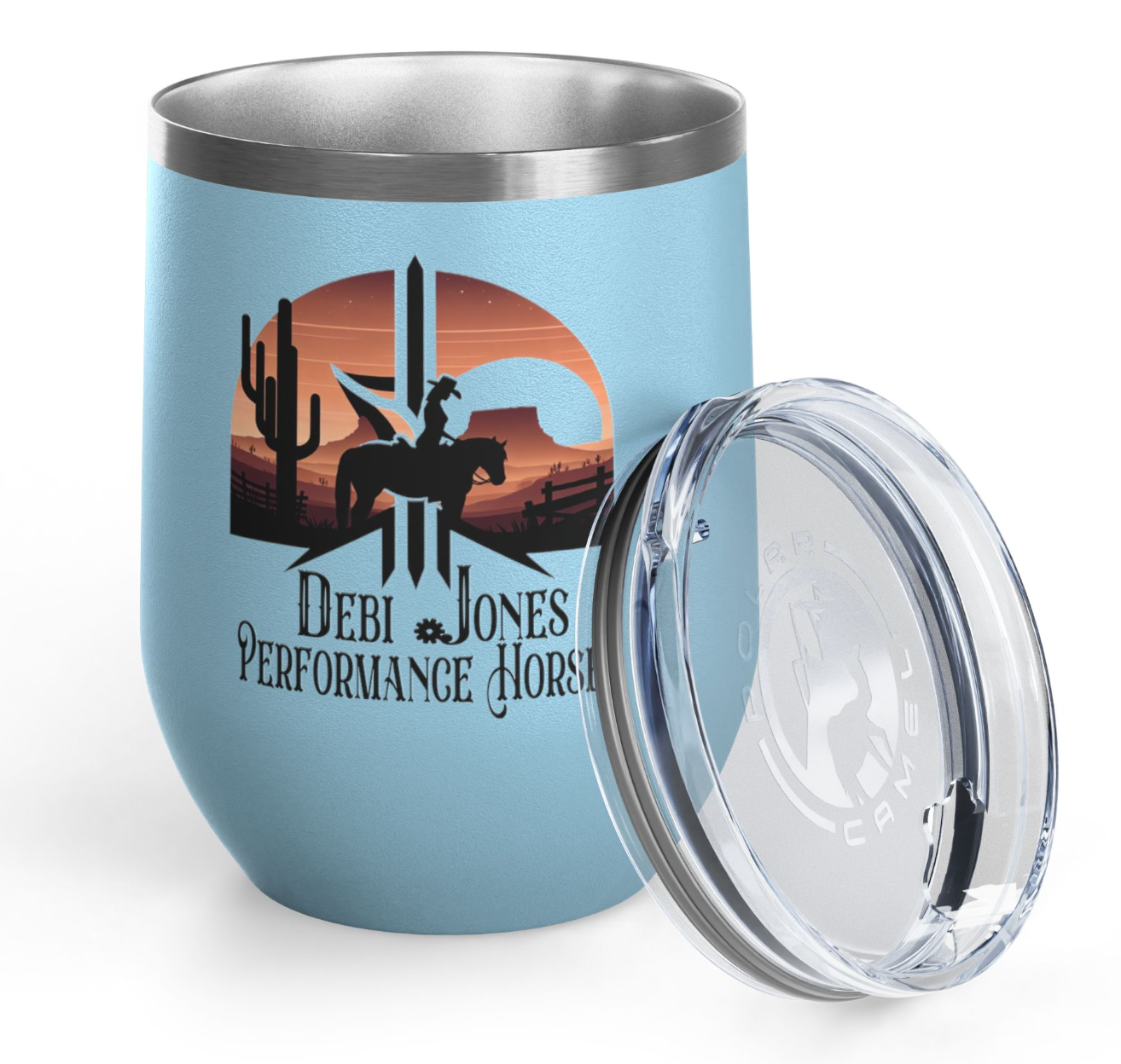 Debi Jones Performance Horses Wine Tumbler