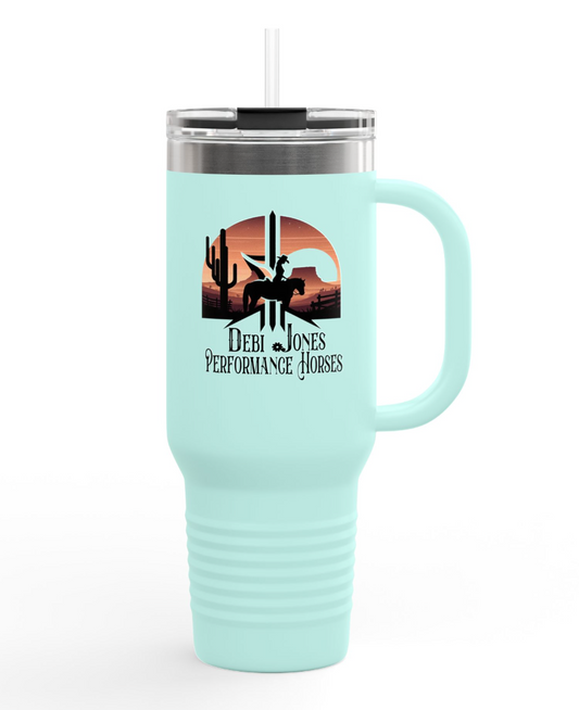 Debi Jones Performance Horses 40 oz. Insulated Tumbler Stylish Matte Colors