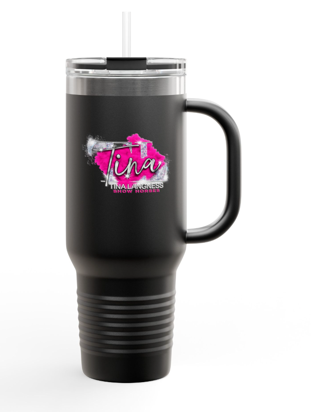 Tina Langness Show Horses 40 oz. Insulated Tumbler Stylish Matte Colors