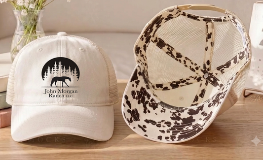 John Morgan Ranch LLC Women's Washed Mesh Decorative Hat