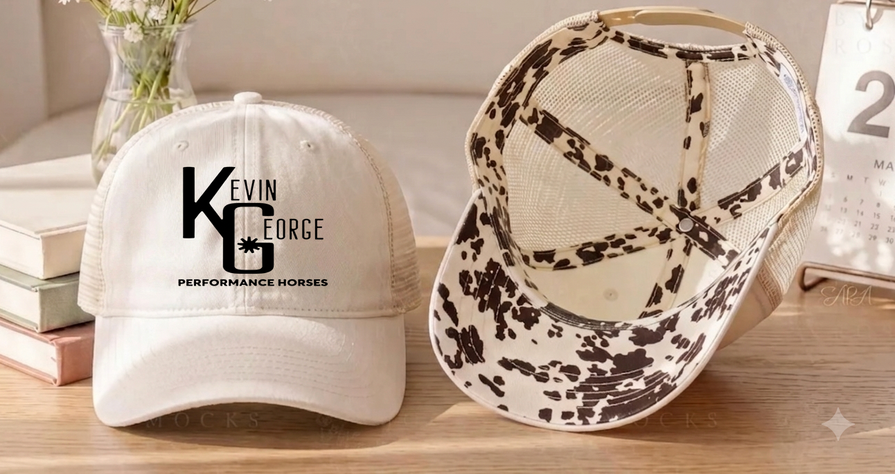 KG Performance Horses Women's Washed Mesh Decorative Hat