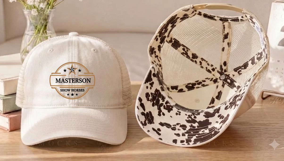 Masterson Show Horses Women's Washed Mesh Decorative Hat