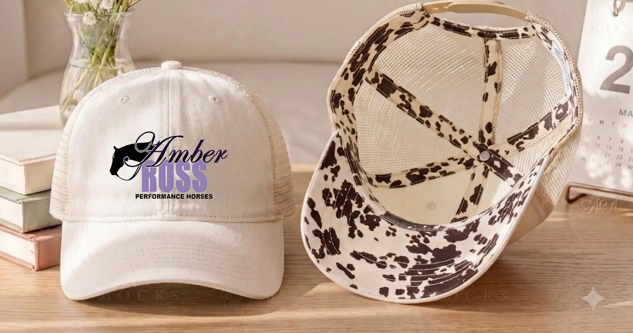 Amber Ross Performance Horses Women's Washed Mesh Decorative Hat