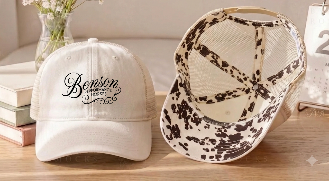 Benson Performance Horses Women's Washed Mesh Decorative Hat
