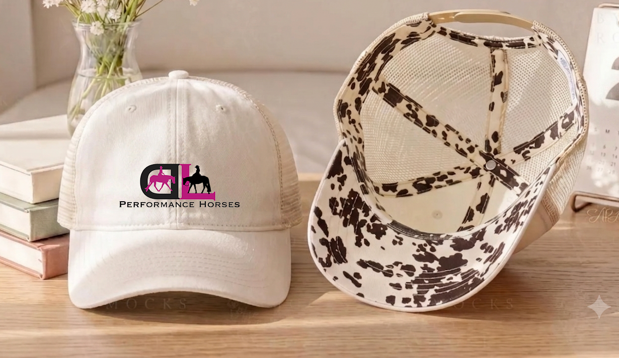 Dana Laing Performance Horses Women's Washed Mesh Decorative Hat