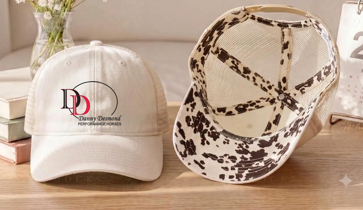 Danny Desmond Performance Horses Women's Washed Mesh Decorative Hat